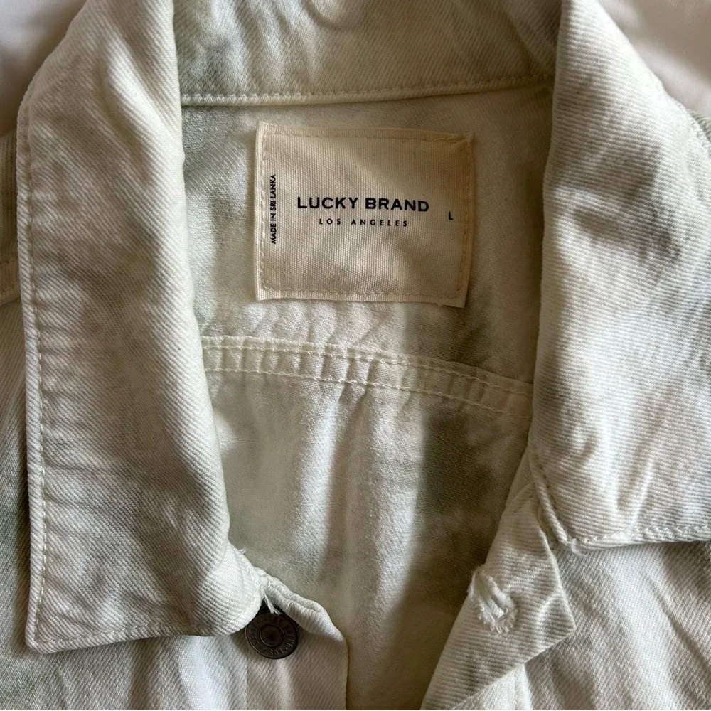 Lucky Brand Light Wash Jacket Size Large EUC Classic - Picture 6 of 7